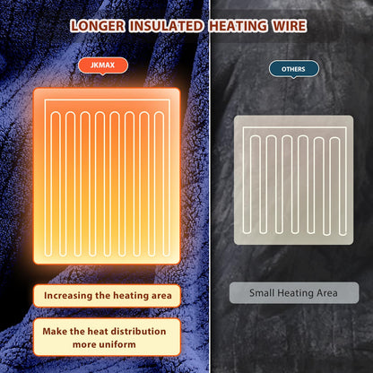 Heated Blanket Full Size - Premium Soft Heating Electric Blanket, Fast Heating with 10 Heating Settings, 5 Time Settings, Machine Washable - Perfect for Winter &amp; Cold Nights (72"x84", Grey)