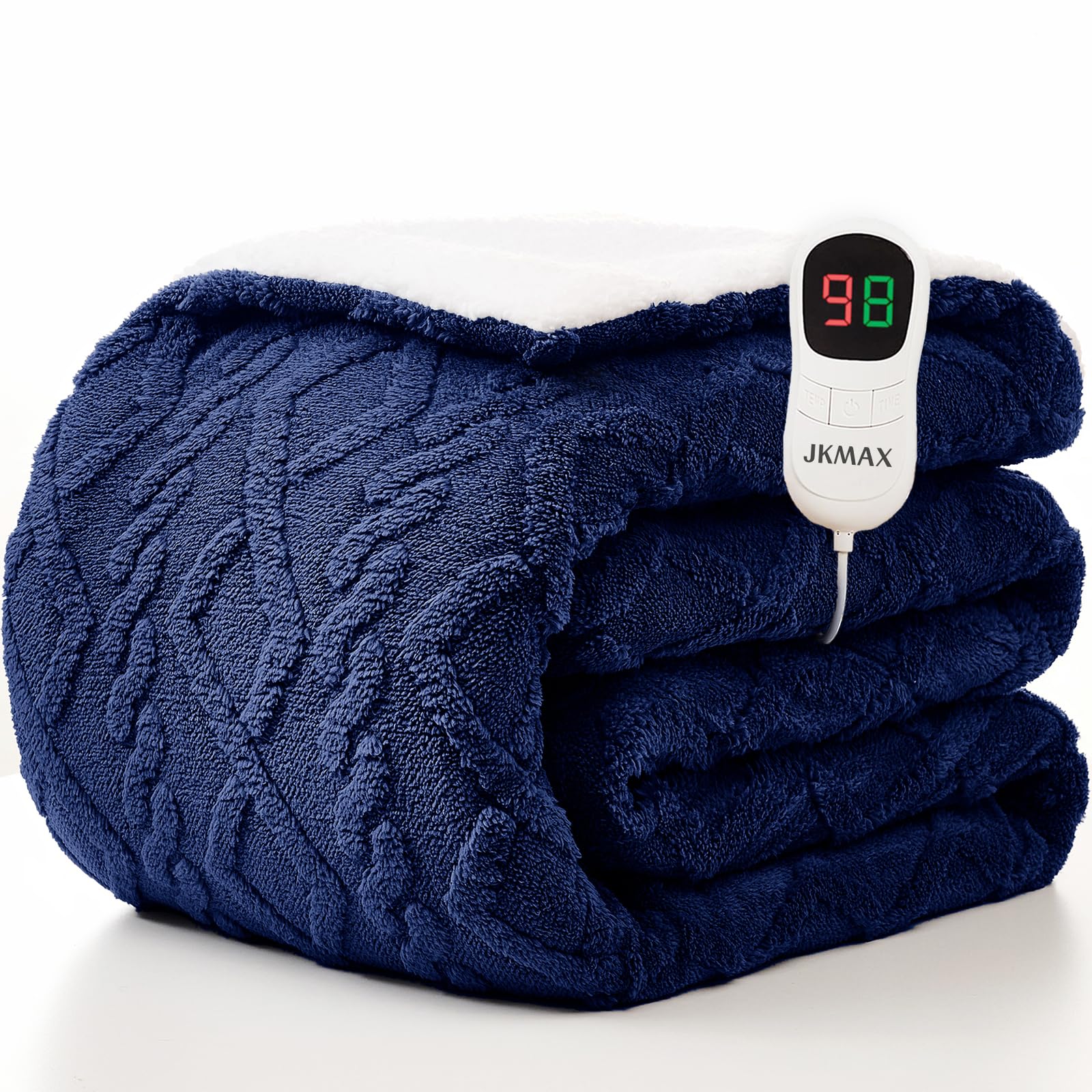 Heated Blanket Full Size - Premium Soft Heating Electric Blanket, Fast Heating with 10 Heating Settings, 5 Time Settings, Machine Washable - Perfect for Winter &amp; Cold Nights (72"x84", Grey)