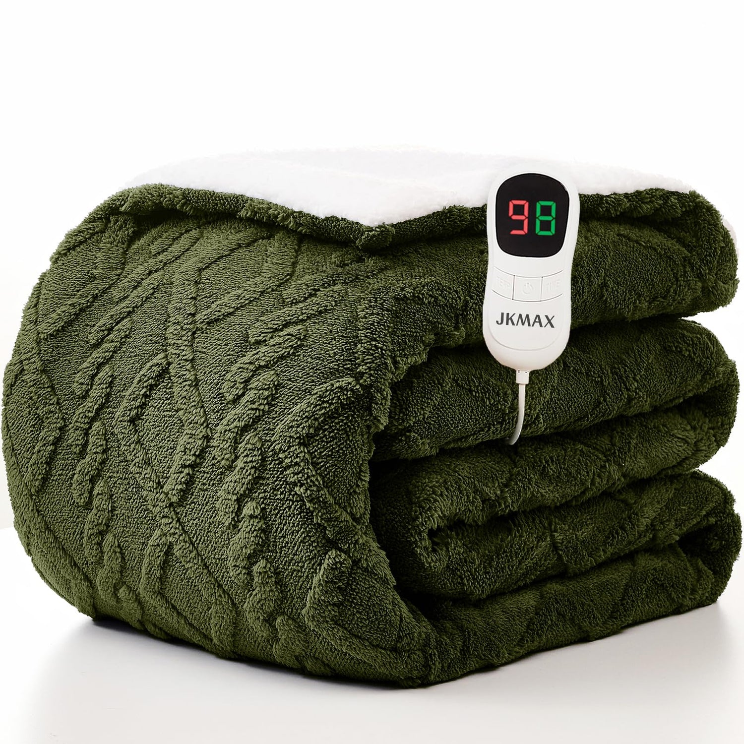 Heated Blanket Full Size - Premium Soft Heating Electric Blanket, Fast Heating with 10 Heating Settings, 5 Time Settings, Machine Washable - Perfect for Winter &amp; Cold Nights (72"x84", Grey)