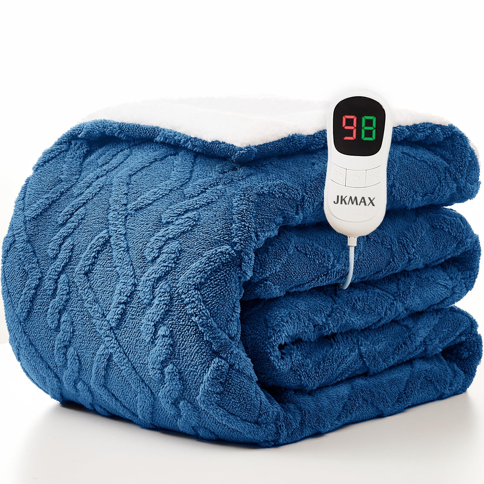Heated Blanket Full Size - Premium Soft Heating Electric Blanket, Fast Heating with 10 Heating Settings, 5 Time Settings, Machine Washable - Perfect for Winter &amp; Cold Nights (72"x84", Grey)