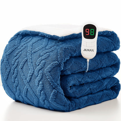 Heated Blanket Full Size - Premium Soft Heating Electric Blanket, Fast Heating with 10 Heating Settings, 5 Time Settings, Machine Washable - Perfect for Winter &amp; Cold Nights (72"x84", Grey)