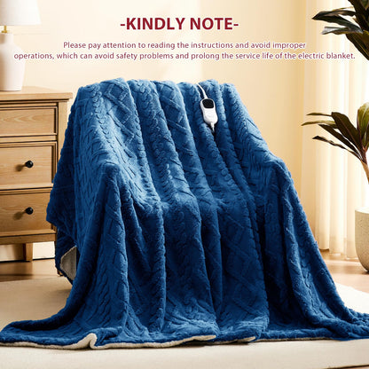 Heated Blanket Full Size - Premium Soft Heating Electric Blanket, Fast Heating with 10 Heating Settings, 5 Time Settings, Machine Washable - Perfect for Winter &amp; Cold Nights (72"x84", Grey)