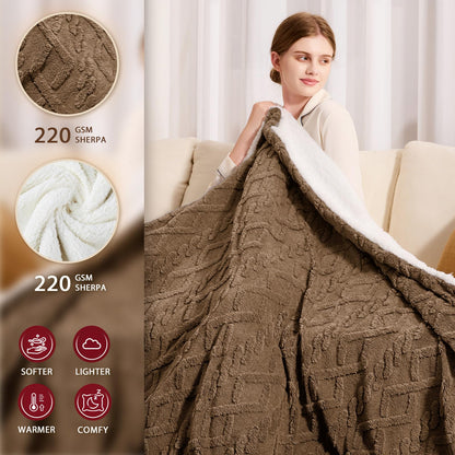 Heated Blanket Full Size - Premium Soft Heating Electric Blanket, Fast Heating with 10 Heating Settings, 5 Time Settings, Machine Washable - Perfect for Winter &amp; Cold Nights (72"x84", Grey)