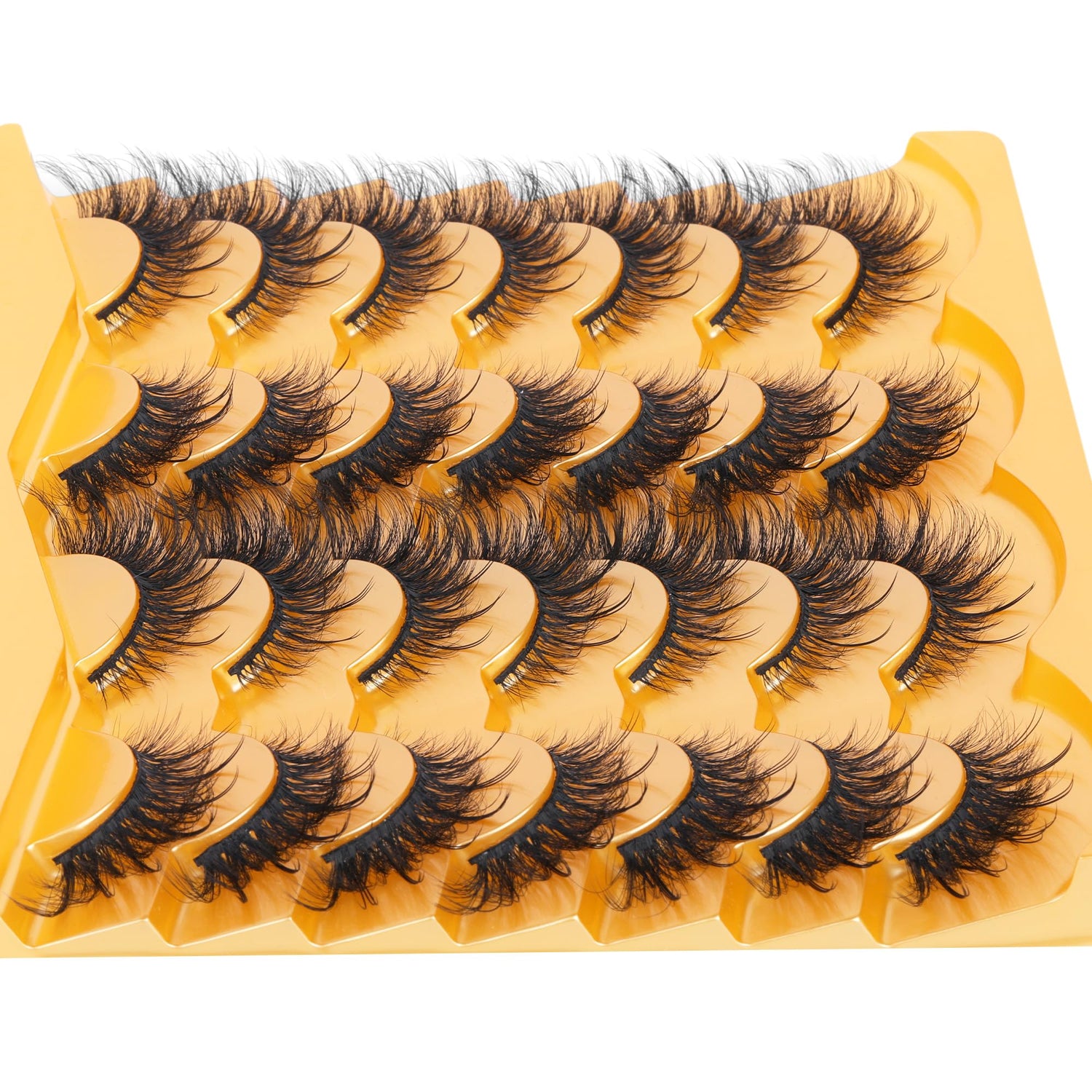 14 Pairs Wispy Mink Lashes False Eye Lashes Natural Look 5D Volume 16mm Fake Eyelashes Pack by TNFVLONEINS