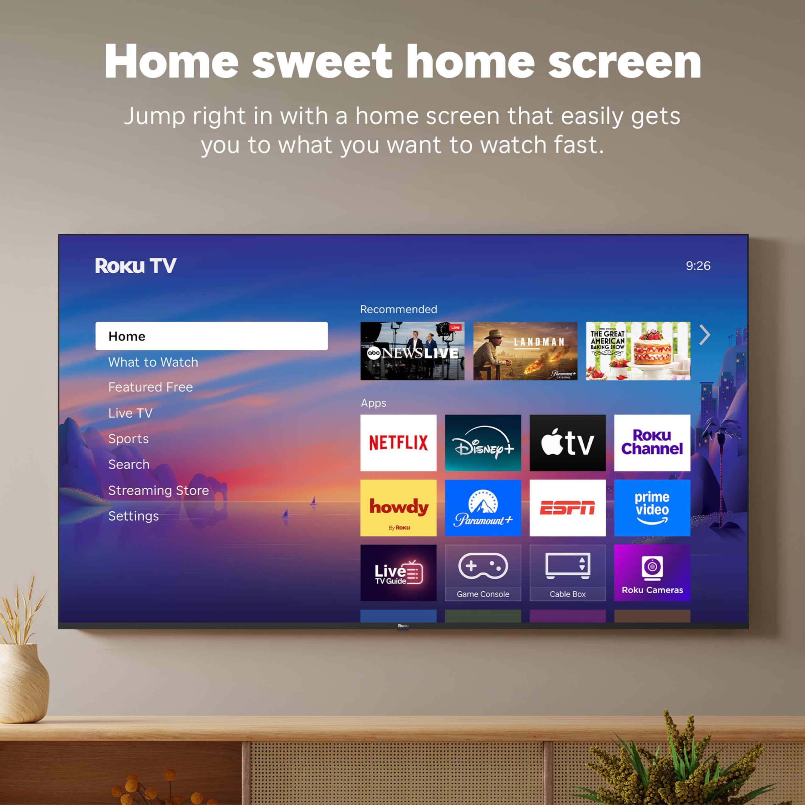 Roku Smart TV – 55-Inch Select Series, 4K HDR TV – Roku TV with Enhanced Voice Remote – Flat Screen LED Television with Wi-Fi for Streaming Live Local News, Sports, Family Entertainment