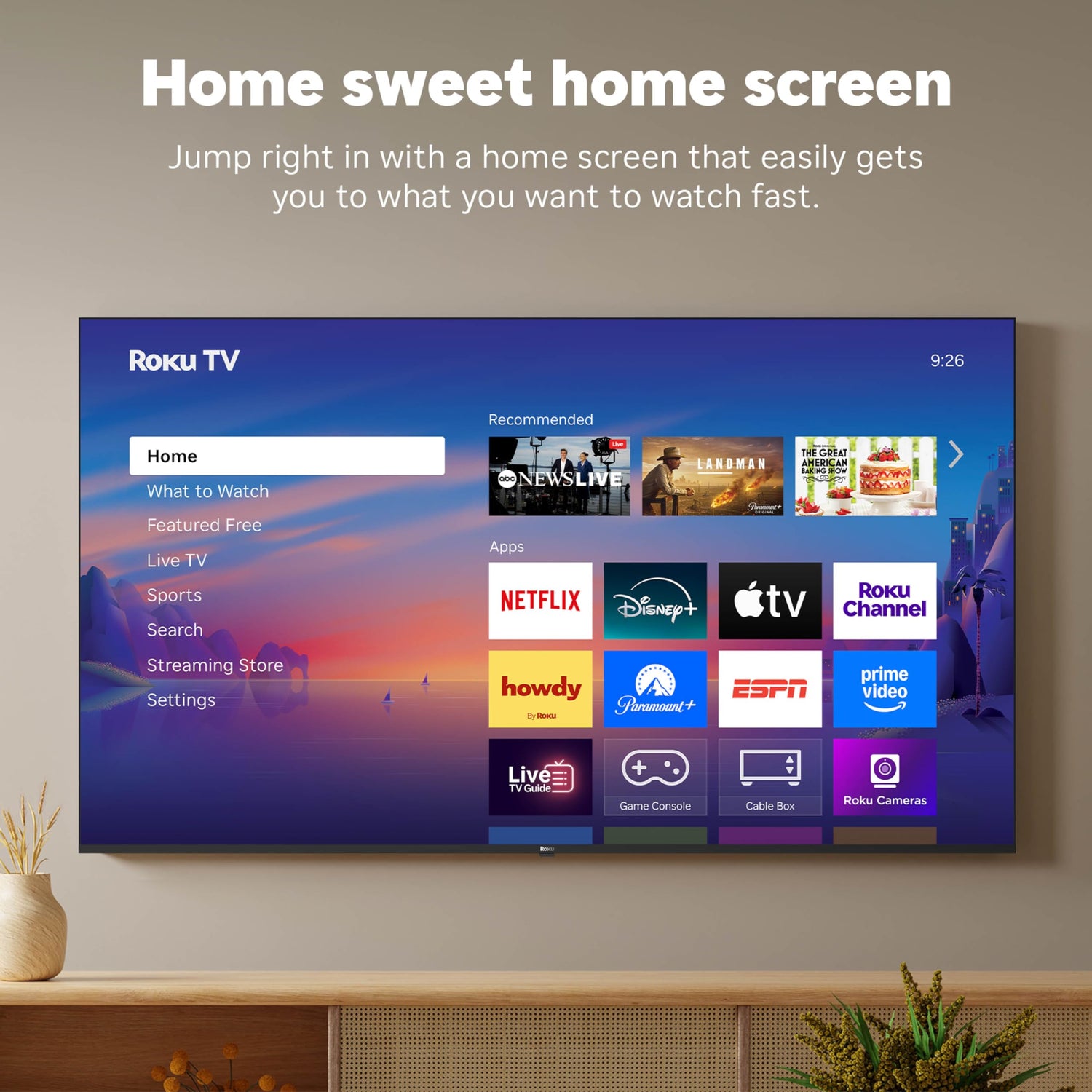 Roku Smart TV – 55-Inch Select Series, 4K HDR TV – Roku TV with Enhanced Voice Remote – Flat Screen LED Television with Wi-Fi for Streaming Live Local News, Sports, Family Entertainment