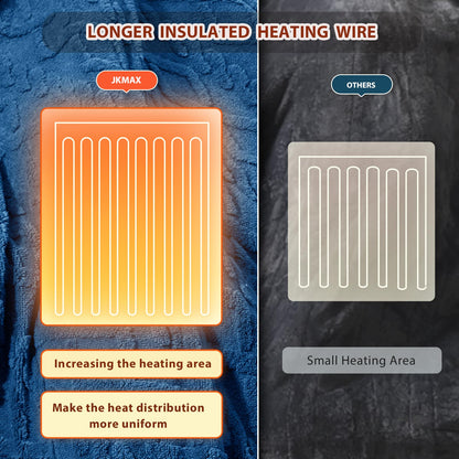 Heated Blanket Full Size - Premium Soft Heating Electric Blanket, Fast Heating with 10 Heating Settings, 5 Time Settings, Machine Washable - Perfect for Winter &amp; Cold Nights (72"x84", Grey)