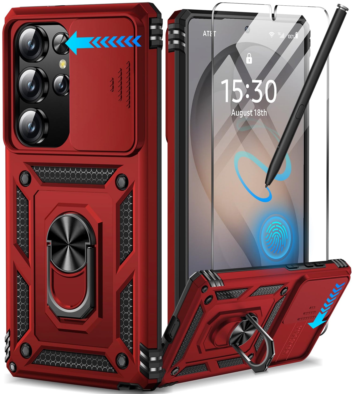 Samsung Galaxy S26 Ultra case with screen protector