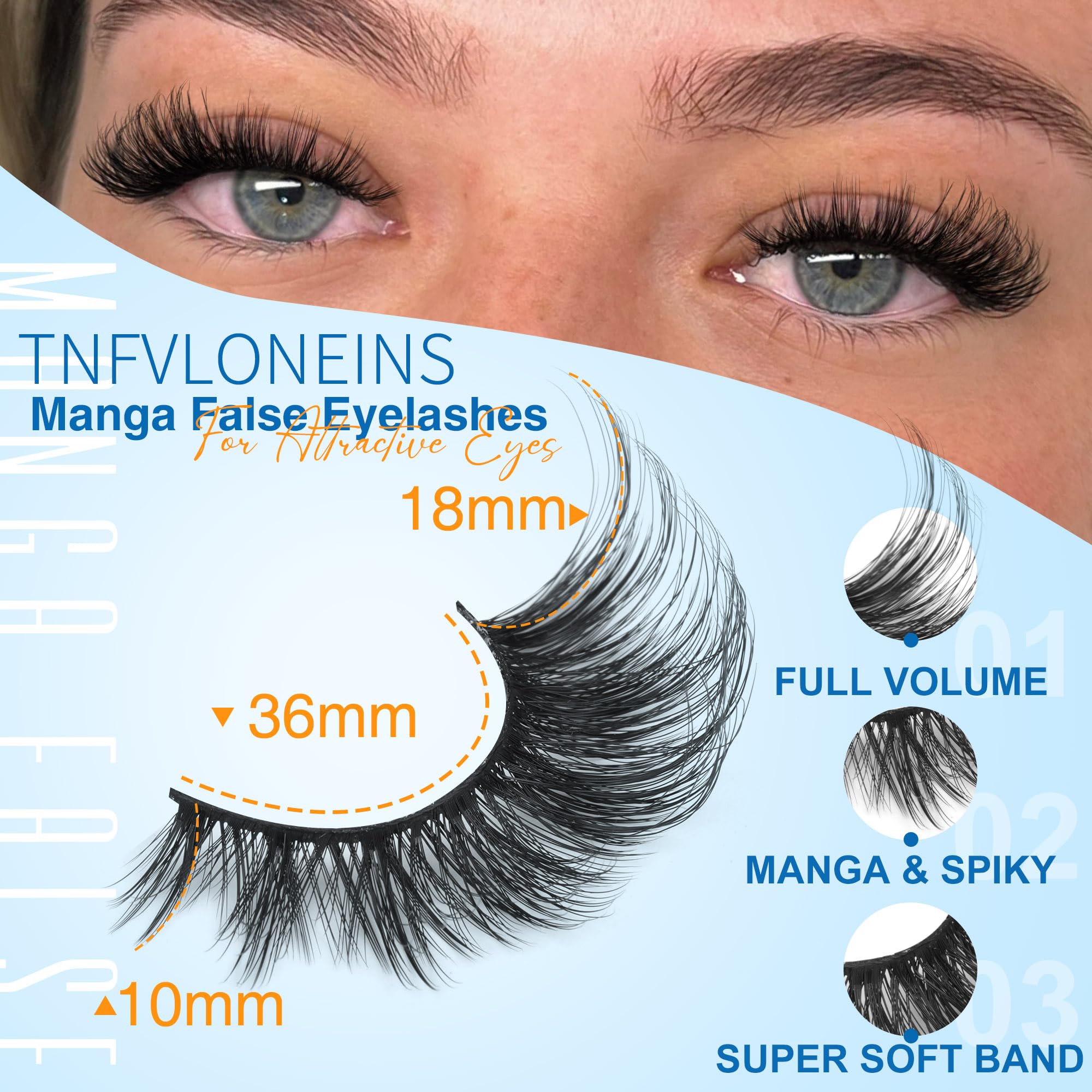 14 Pairs Wispy Mink Lashes False Eye Lashes Natural Look 5D Volume 16mm Fake Eyelashes Pack by TNFVLONEINS