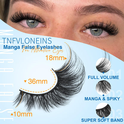 14 Pairs Wispy Mink Lashes False Eye Lashes Natural Look 5D Volume 16mm Fake Eyelashes Pack by TNFVLONEINS