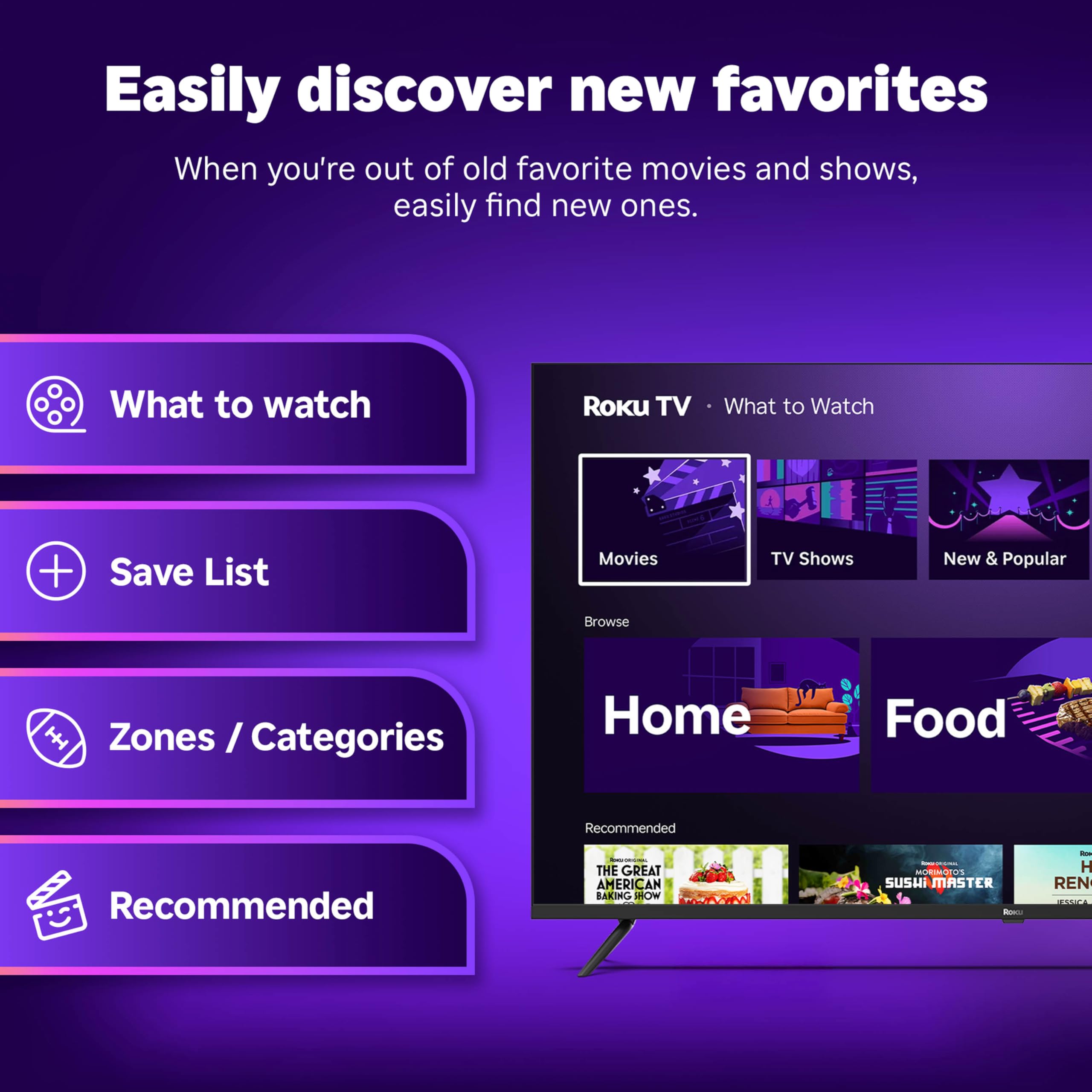 Roku Smart TV – 55-Inch Select Series, 4K HDR TV – Roku TV with Enhanced Voice Remote – Flat Screen LED Television with Wi-Fi for Streaming Live Local News, Sports, Family Entertainment