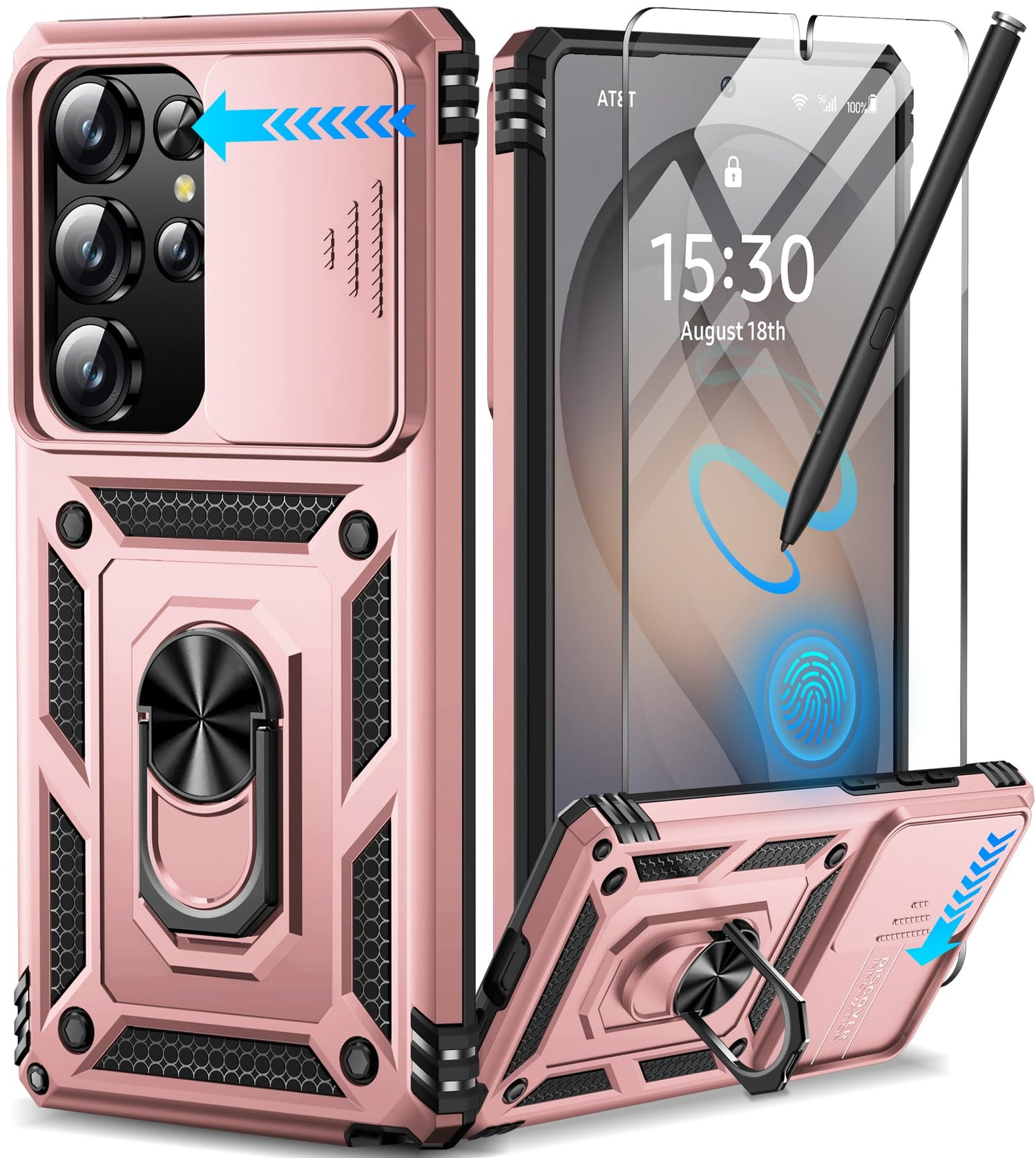 Samsung Galaxy S26 Ultra case with screen protector