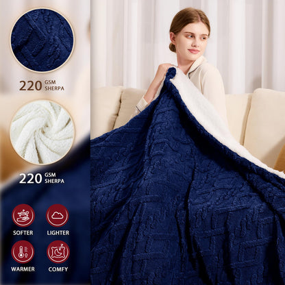 Heated Blanket Full Size - Premium Soft Heating Electric Blanket, Fast Heating with 10 Heating Settings, 5 Time Settings, Machine Washable - Perfect for Winter &amp; Cold Nights (72"x84", Grey)