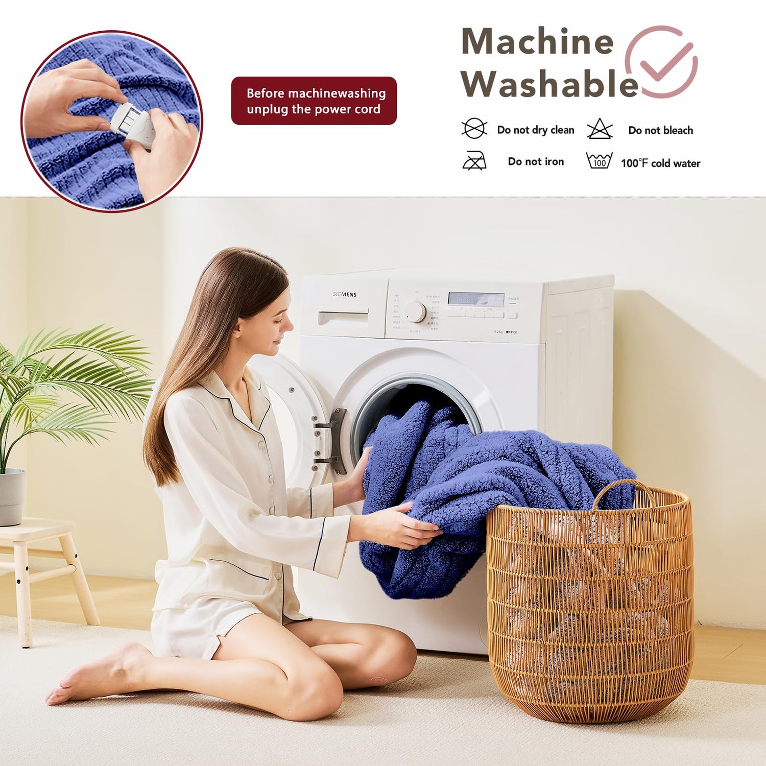 Heated Blanket Full Size - Premium Soft Heating Electric Blanket, Fast Heating with 10 Heating Settings, 5 Time Settings, Machine Washable - Perfect for Winter &amp; Cold Nights (72"x84", Grey)