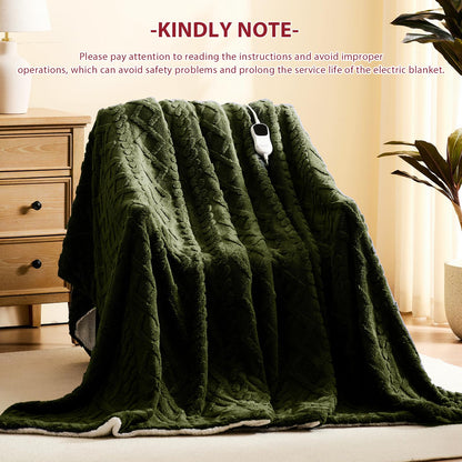 Heated Blanket Full Size - Premium Soft Heating Electric Blanket, Fast Heating with 10 Heating Settings, 5 Time Settings, Machine Washable - Perfect for Winter &amp; Cold Nights (72"x84", Grey)