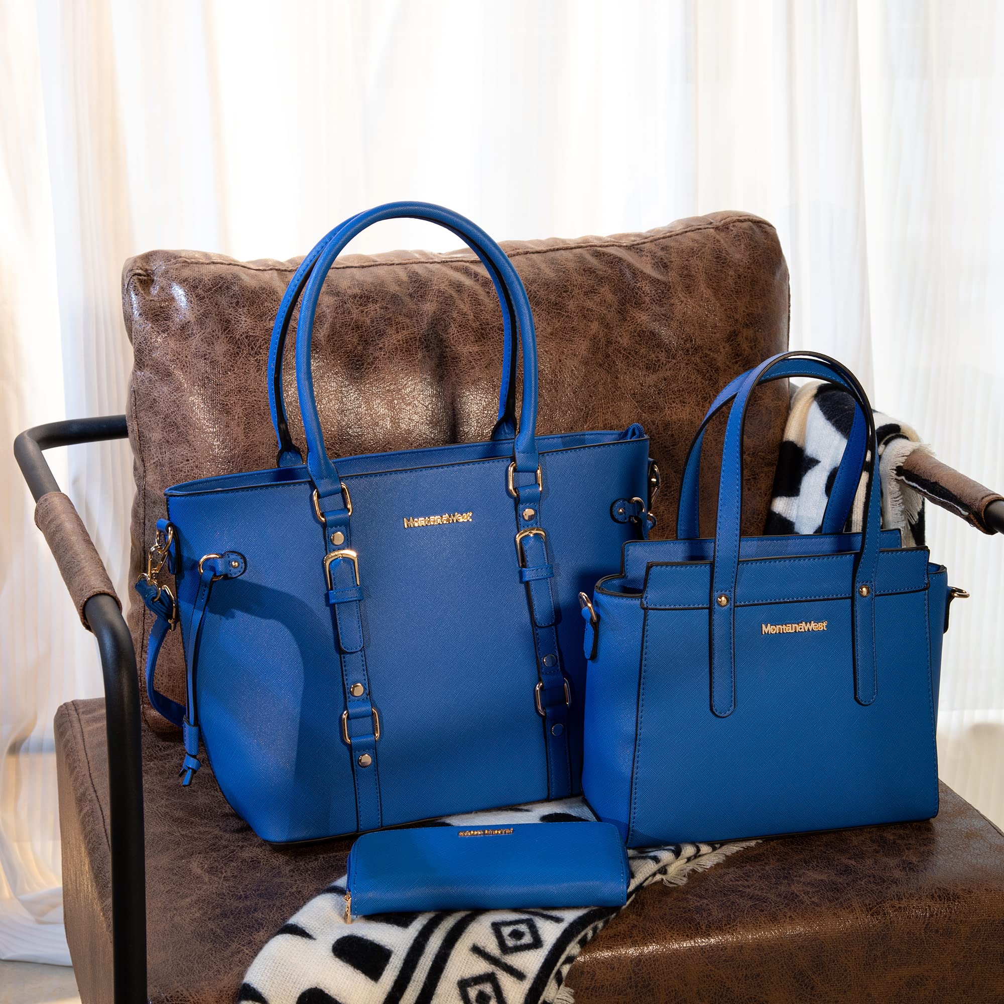 Montana West 3PCS Purses for Women Tote Bag and Wallet Set Shoulder Satchel Handbags