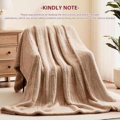 Heated Blanket Full Size - Premium Soft Heating Electric Blanket, Fast Heating with 10 Heating Settings, 5 Time Settings, Machine Washable - Perfect for Winter &amp; Cold Nights (72"x84", Grey)