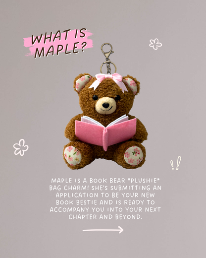 Book Bear Bag Charm