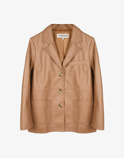 Deadstock Leather Blazer