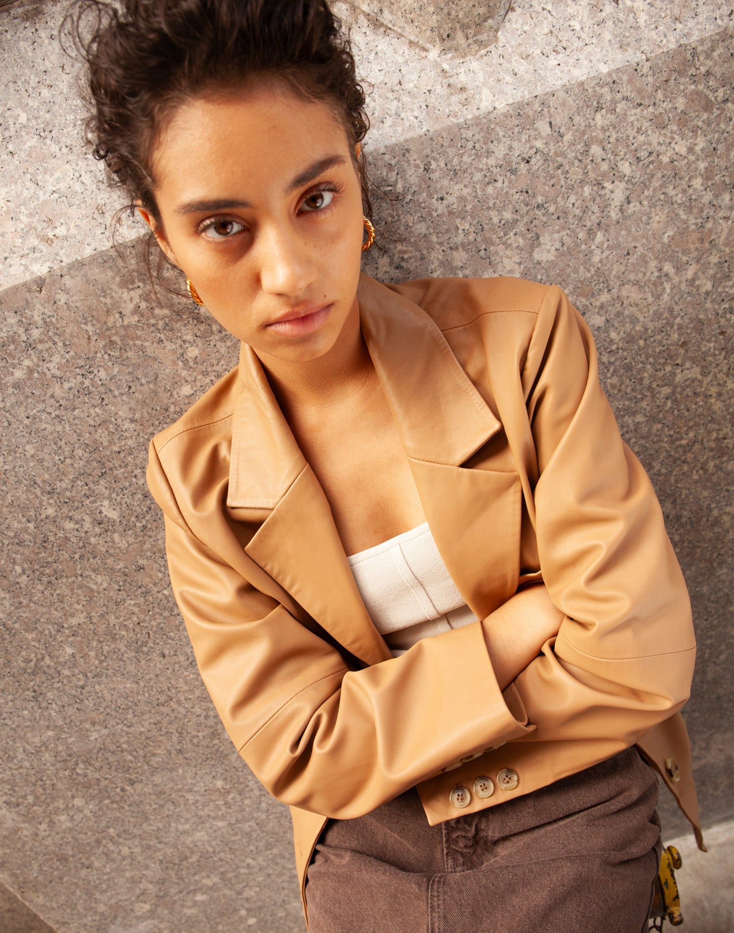 Deadstock Leather Blazer