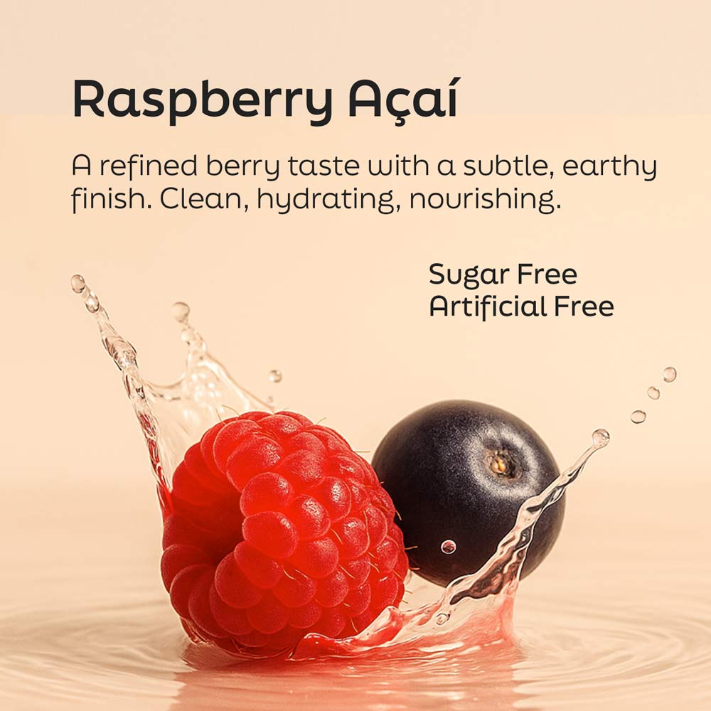 Advanced Daily Nutrition - Formulated for Her features a splash of raspberry and acai berries, highlighting a clean, hydratin