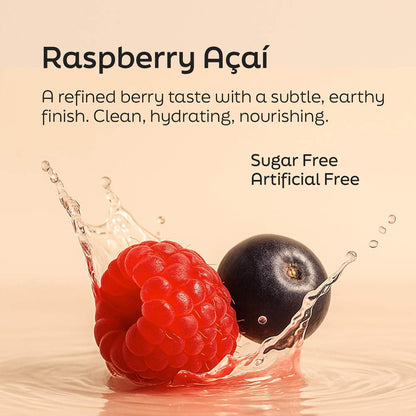 Advanced Daily Nutrition - Formulated for Her features a splash of raspberry and acai berries, highlighting a clean, hydratin