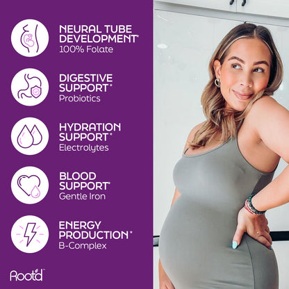 Growing Together Bundle - The Hydrating Multivitamin for Future Mom &amp; Dad features benefits like folate for neural tube devel