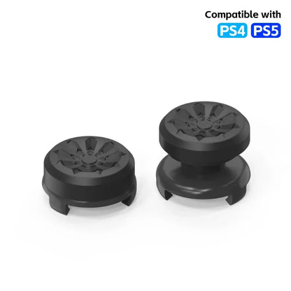 2-Pack Thumb Stick Grips with High/Low Caps for PS4/PS5/Xbox Controller Hand Grip Extenders
