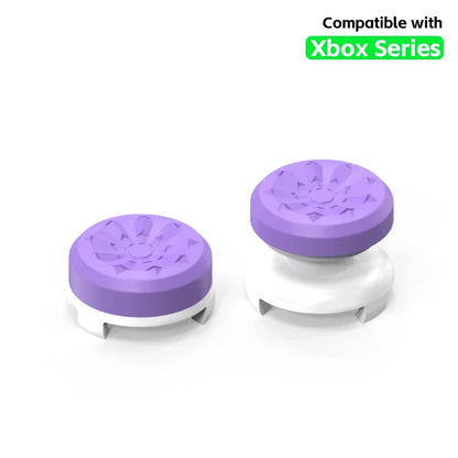 2-Pack Thumb Stick Grips with High/Low Caps for PS4/PS5/Xbox Controller Hand Grip Extenders