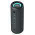P3 Portable Bluetooth Speaker featuring a cylindrical design, control buttons, and a glowing LED ring on top.
