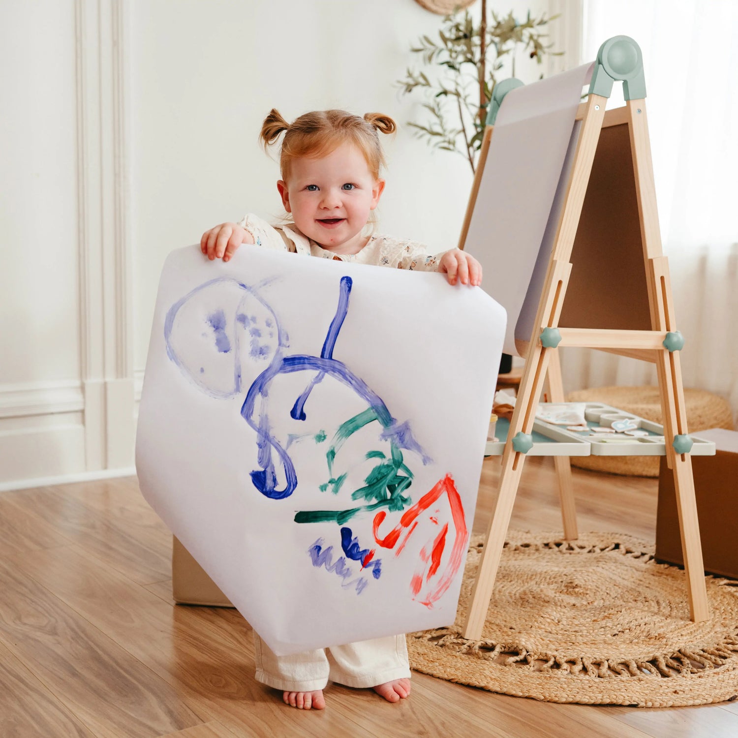 Tiny Land® Magnitales Easel for Kids - Green