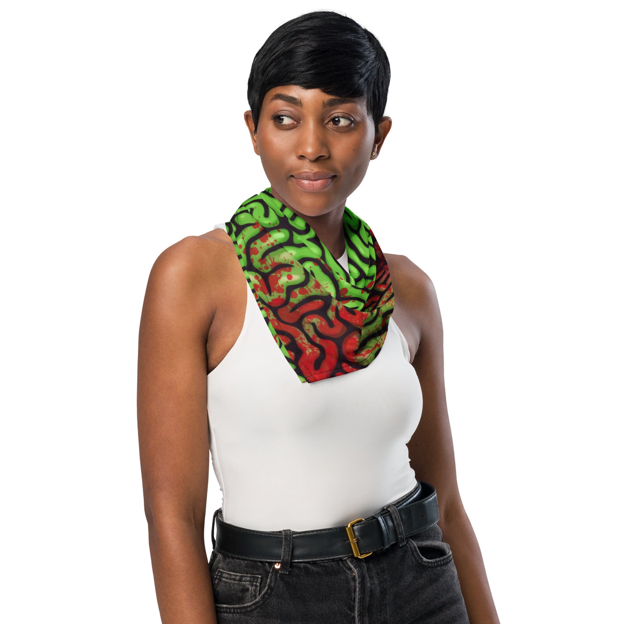 Bloody Green Brains Rave Bandana