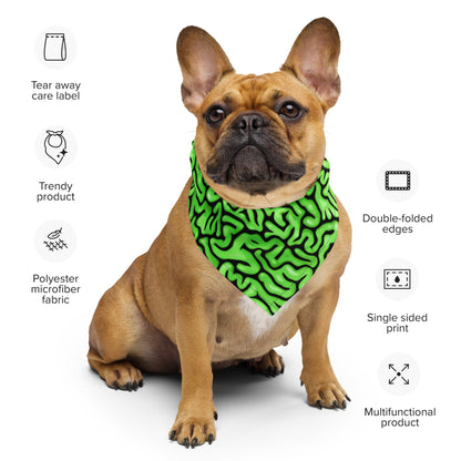 Halloween Green Brains Rave Bandana