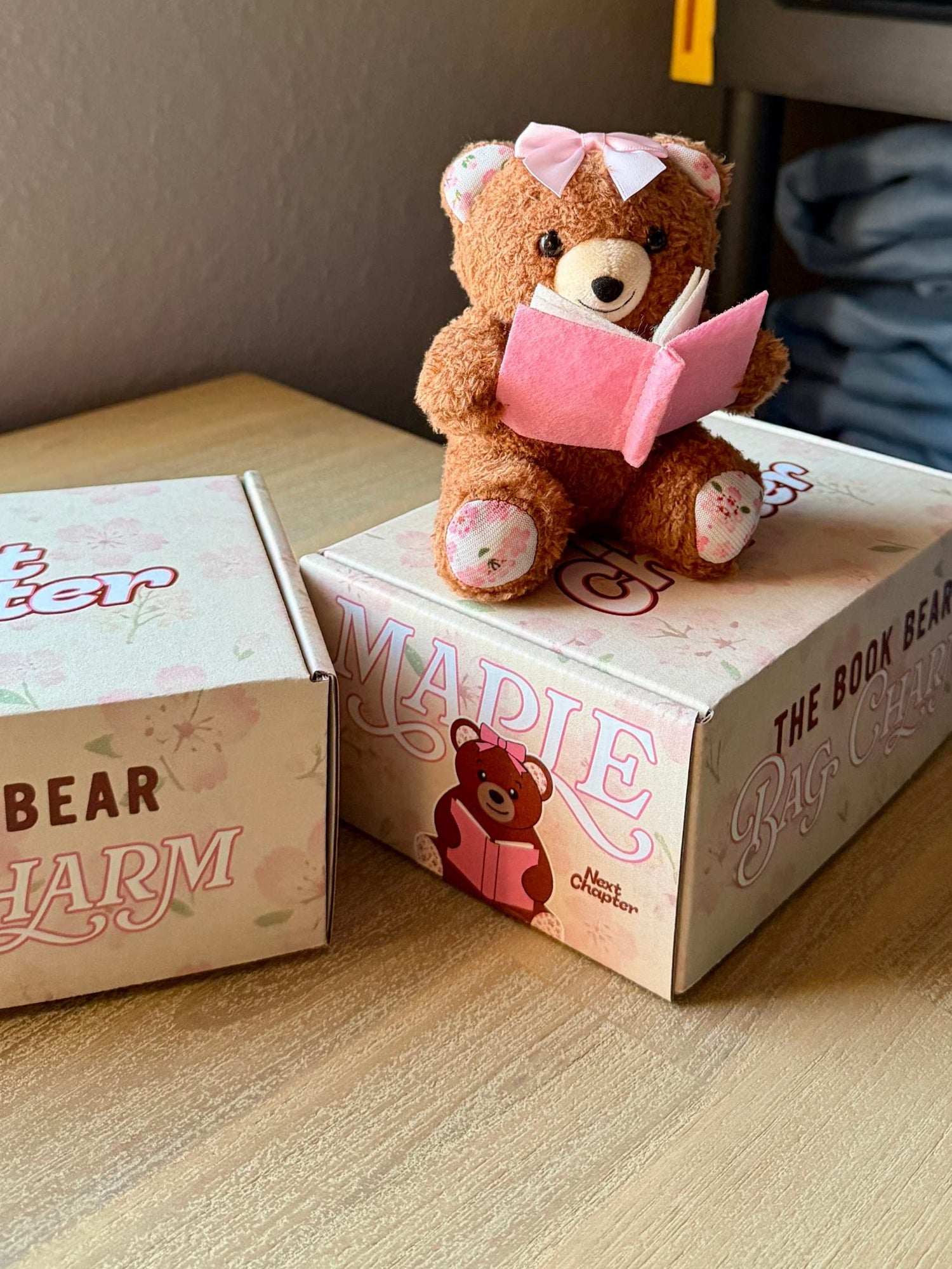 Book Bear Bag Charm