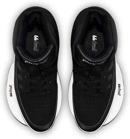 Black Jump 99 Plyometric Strength Training Shoes with mid-top design and white soles, featuring a sleek, athletic look.