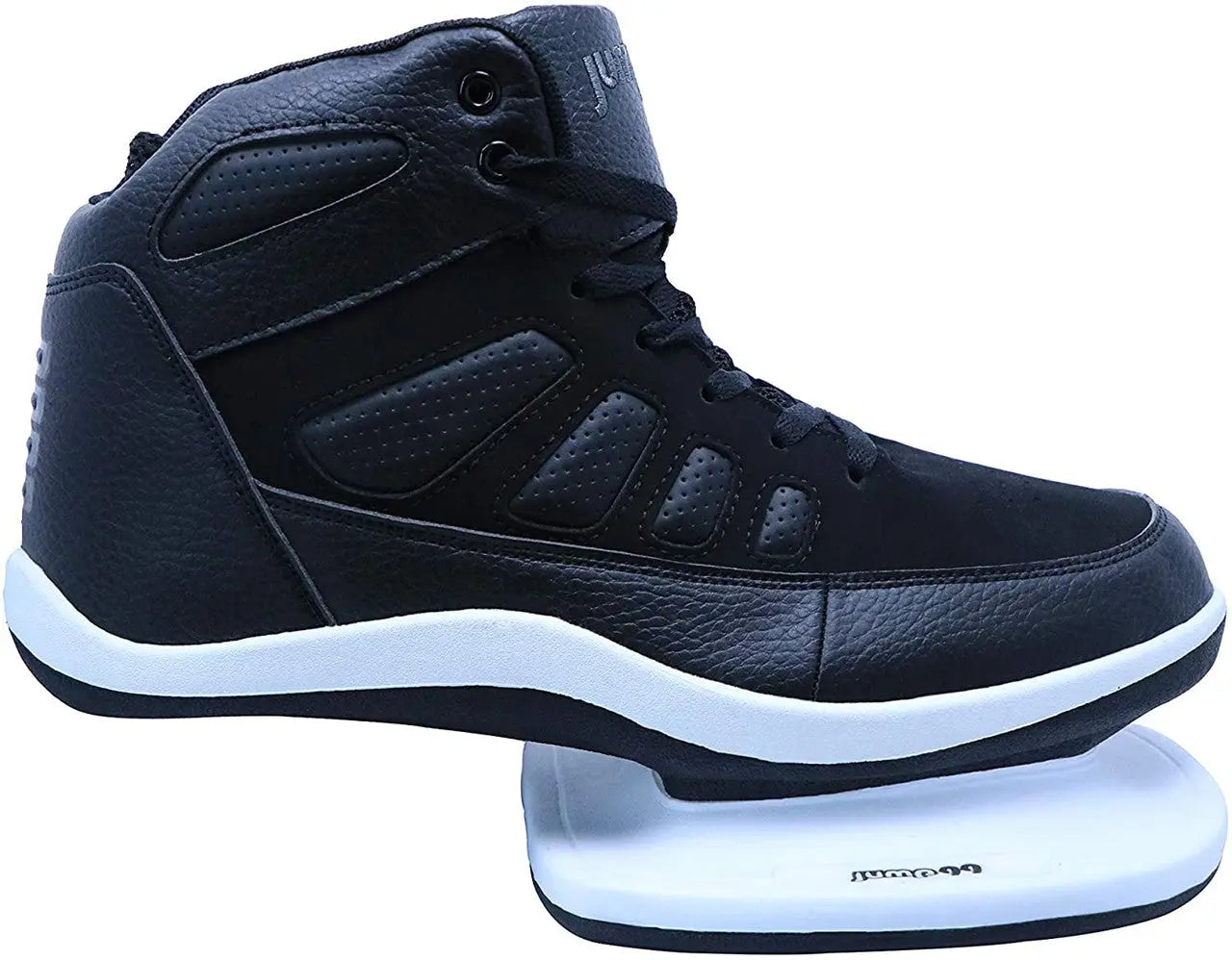 Jump 99 Plyometric Strength Training Shoes in black with white sole, designed for enhanced jumping performance and support.