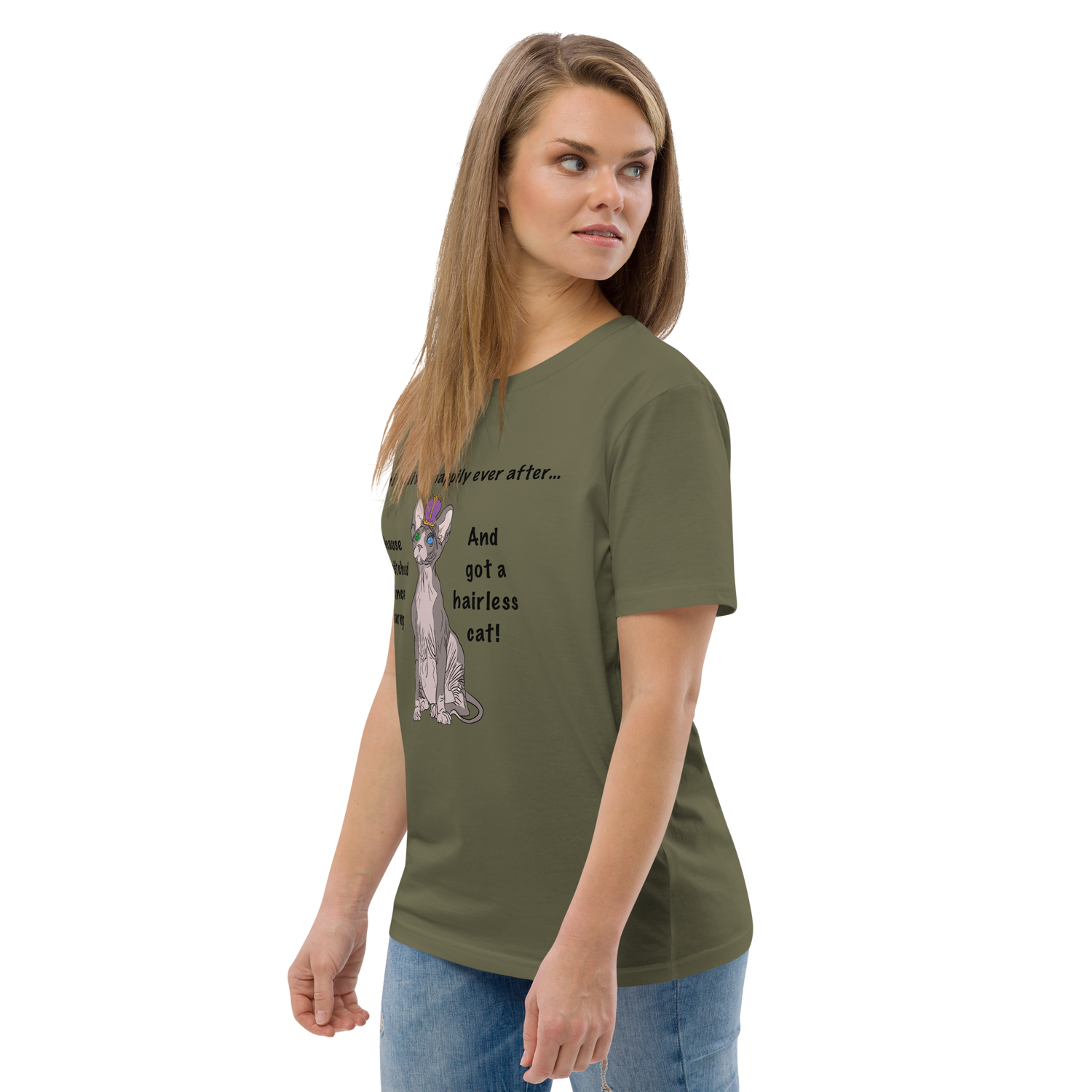 "DITCHED PRINCE CHARMING &amp; GOT A SPHYNX CAT" ECO TEE