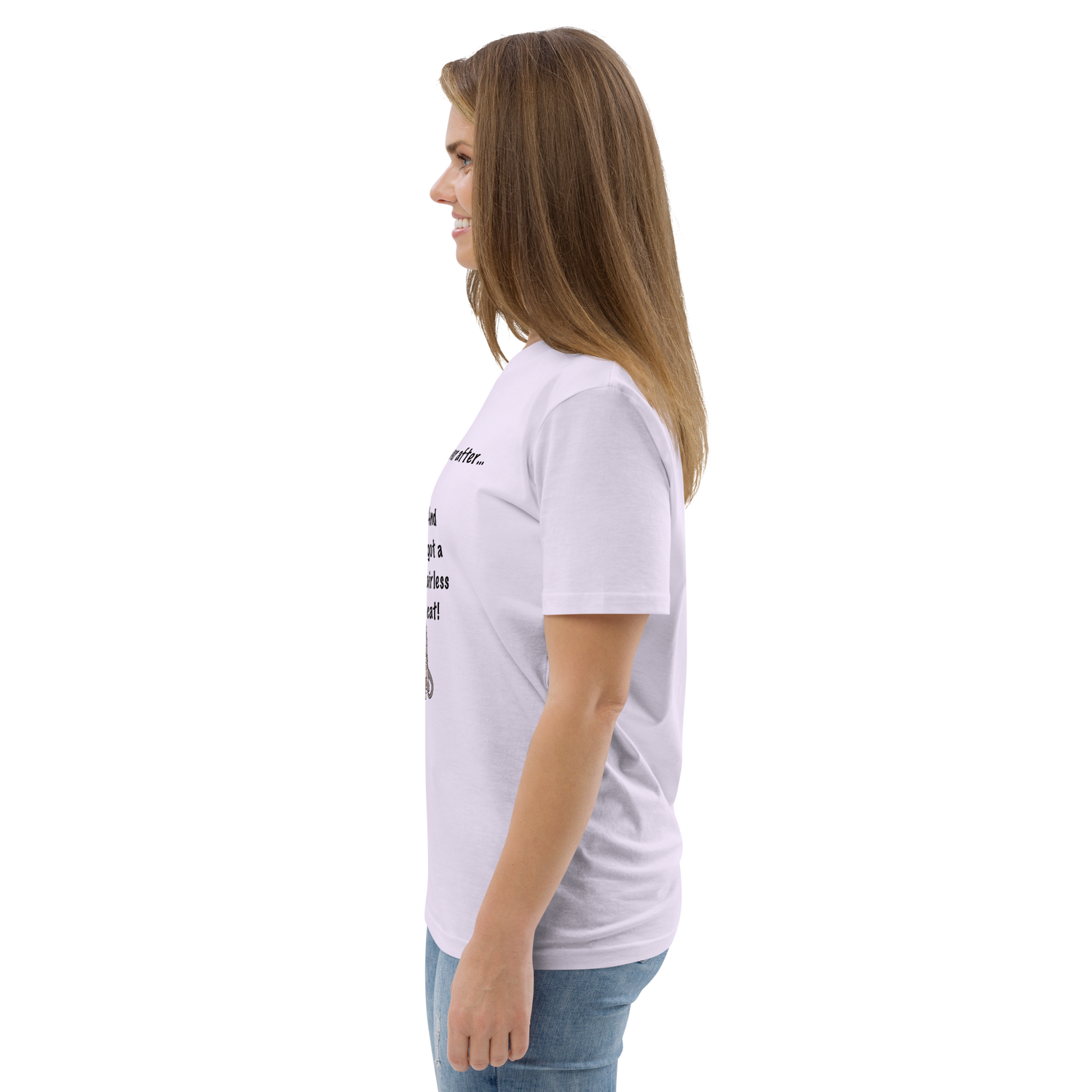 "DITCHED PRINCE CHARMING &amp; GOT A SPHYNX CAT" ECO TEE