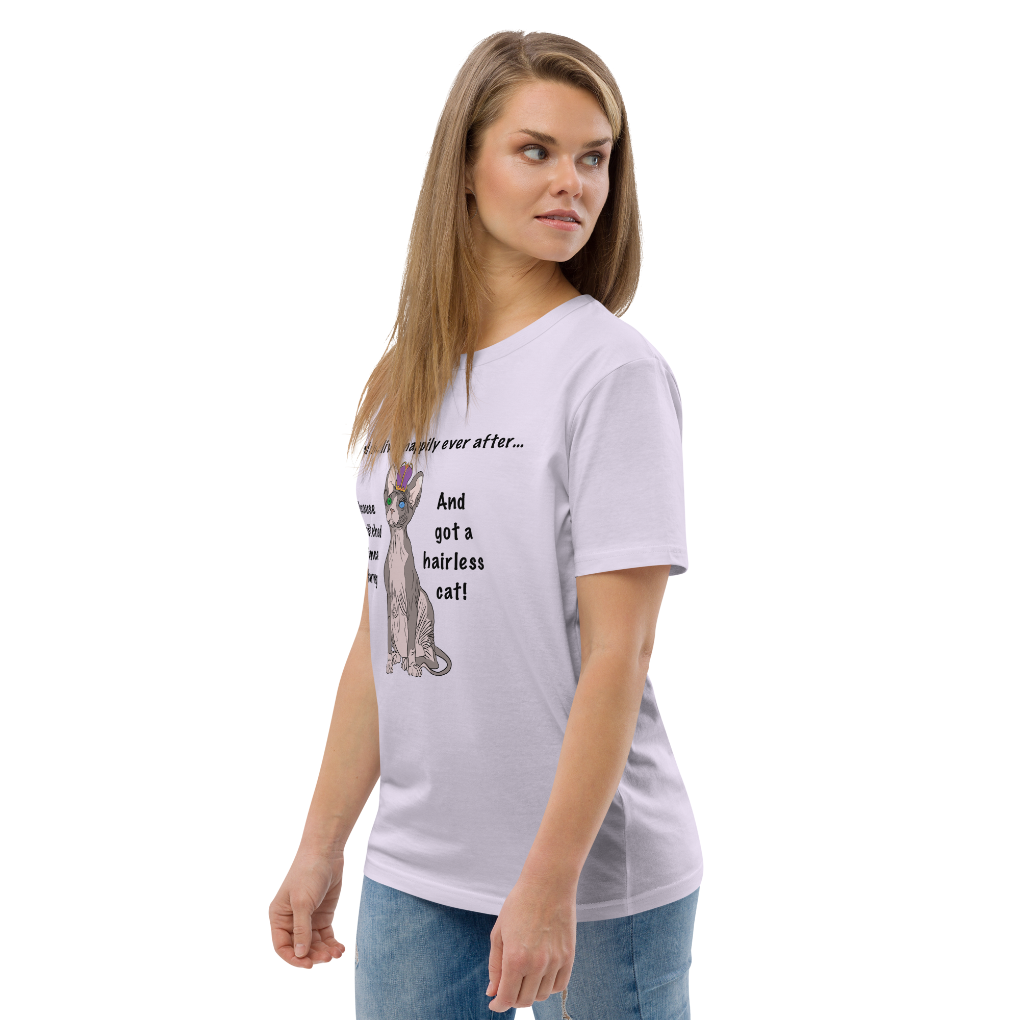 "DITCHED PRINCE CHARMING &amp; GOT A SPHYNX CAT" ECO TEE