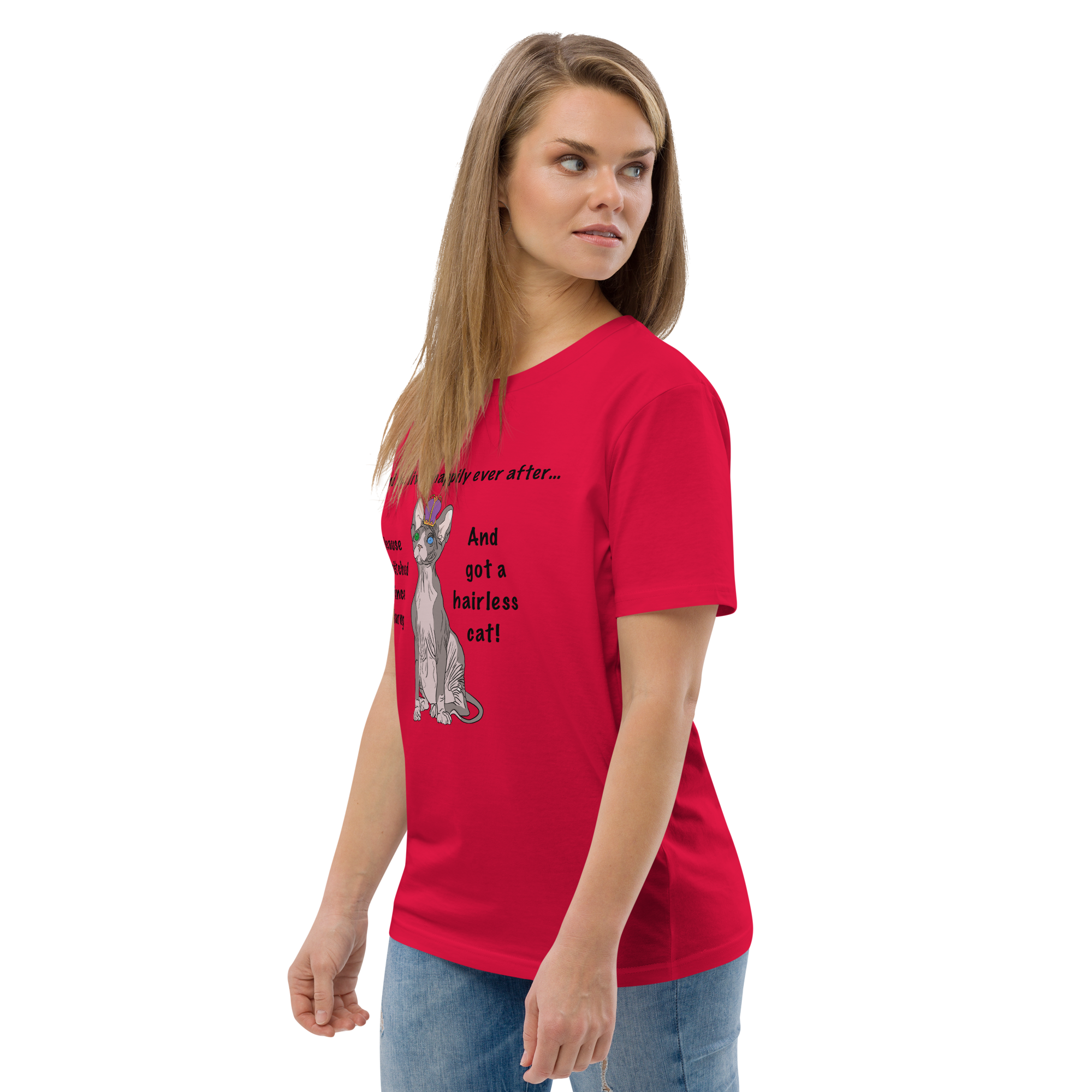 "DITCHED PRINCE CHARMING &amp; GOT A SPHYNX CAT" ECO TEE