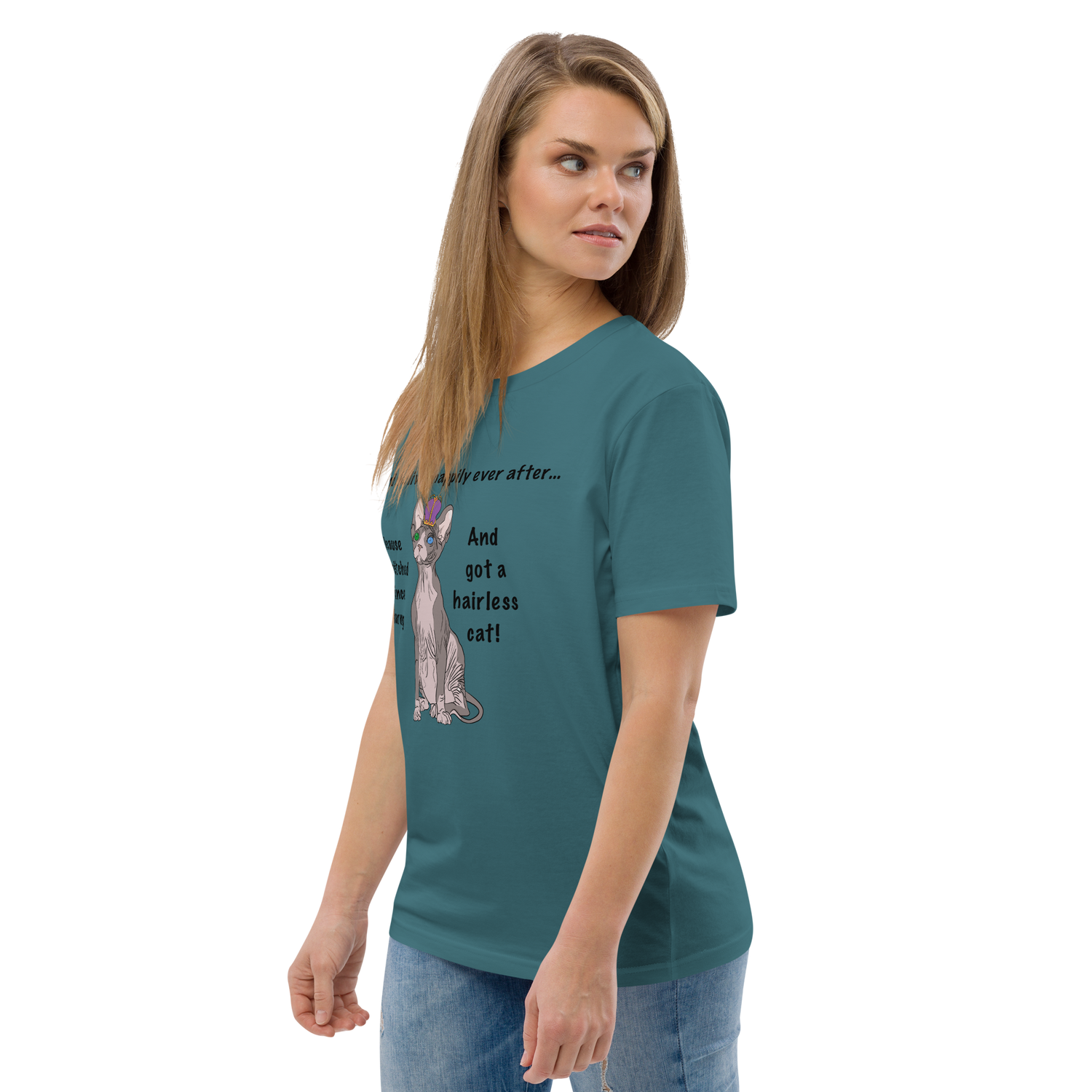 "DITCHED PRINCE CHARMING &amp; GOT A SPHYNX CAT" ECO TEE