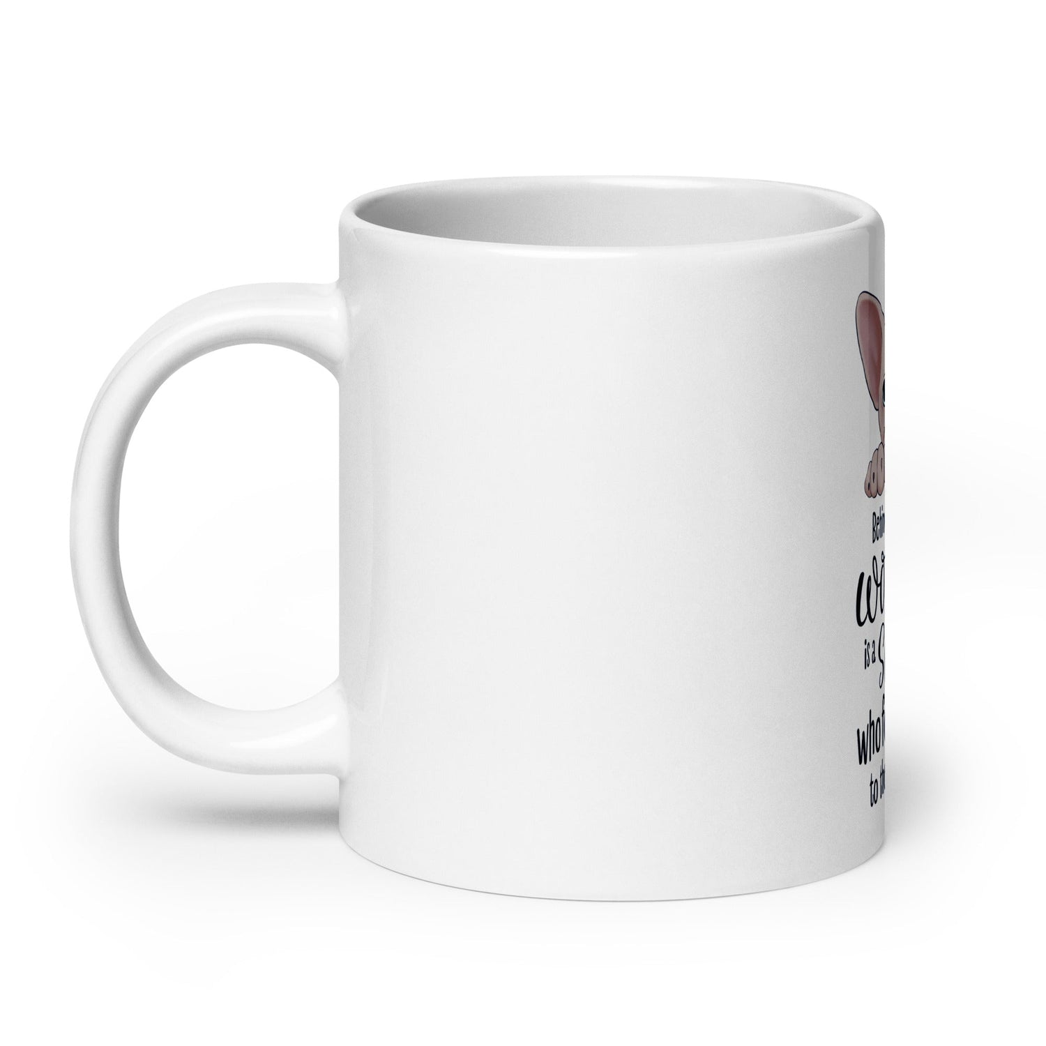 "BEHIND EVERY WOMAN" SPHYNX MUG